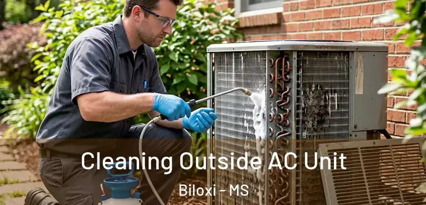  Cleaning Outside AC Unit Biloxi - MS